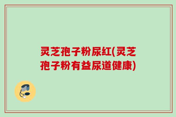 灵芝孢子粉尿红(灵芝孢子粉有益尿道健康)