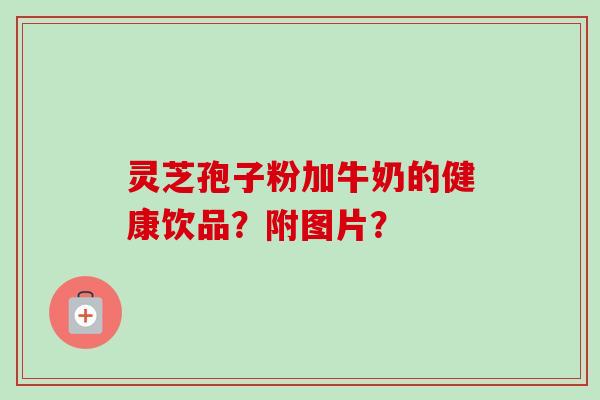 灵芝孢子粉加牛奶的健康饮品？附图片？