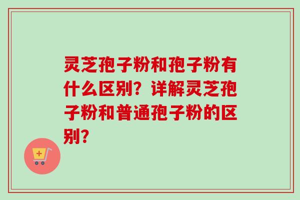 灵芝孢子粉和孢子粉有什么区别?详解灵芝孢子粉和普通孢子粉的区别?