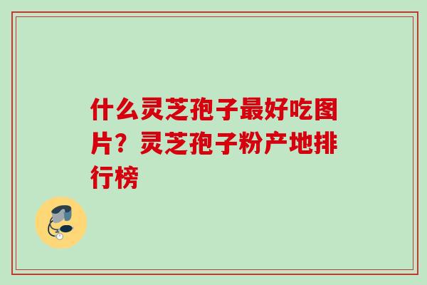 什么灵芝孢子最好吃图片?灵芝孢子粉产地排行榜