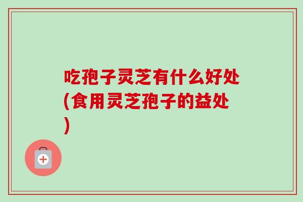 吃孢子灵芝有什么好处(食用灵芝孢子的益处)