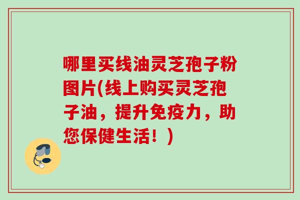 哪里买线油灵芝孢子粉图片(线上购买灵芝孢子油,提升免疫力,助您保健生活!)