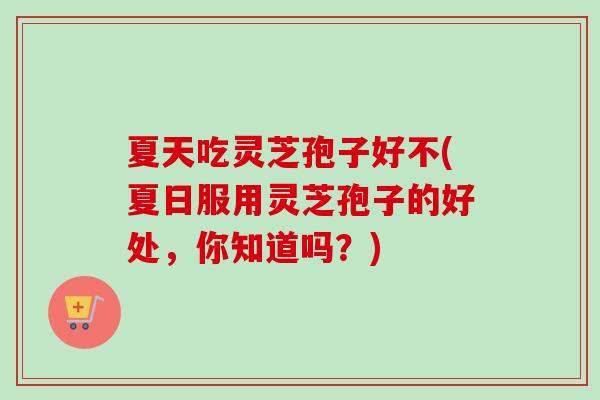 夏天吃灵芝孢子好不(夏日服用灵芝孢子的好处,你知道吗?)