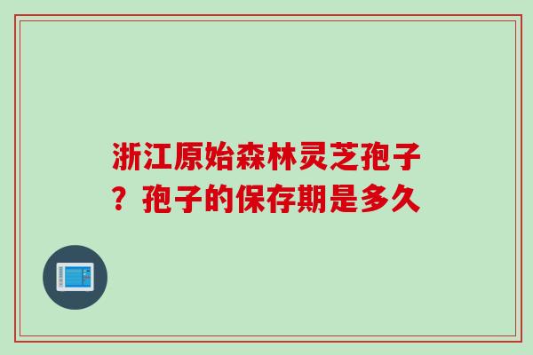 浙江原始森林灵芝孢子?孢子的保存期是多久 浙江原始森林灵芝孢子?孢子的保存期是多久