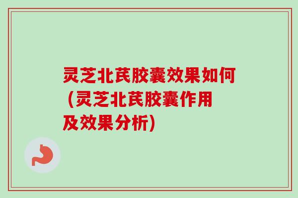 灵芝北芪胶囊效果如何 (灵芝北芪胶囊作用及效果分析)