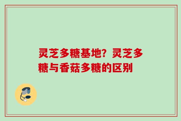 灵芝多糖基地?灵芝多糖与香菇多糖的区别