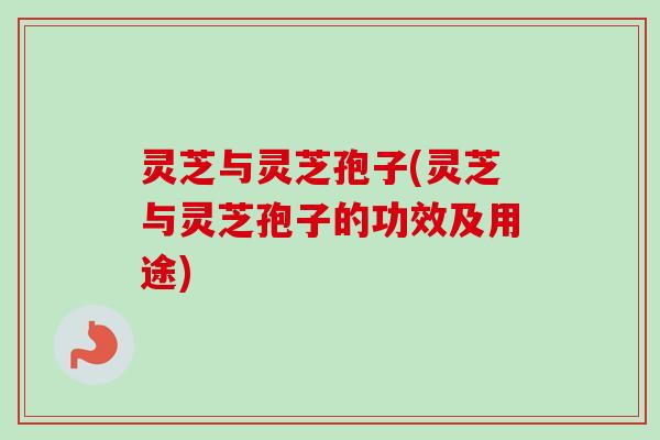 灵芝与灵芝孢子(灵芝与灵芝孢子的功效及用途)