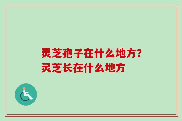 灵芝孢子在什么地方?灵芝长在什么地方