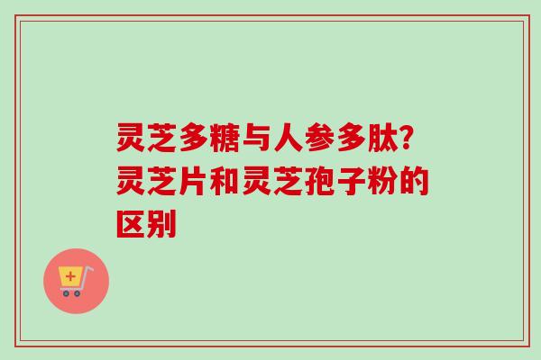 灵芝多糖与人参多肽?灵芝片和灵芝孢子粉的区别