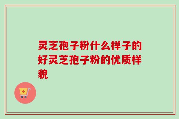 灵芝孢子粉什么样子的好灵芝孢子粉的优质样貌