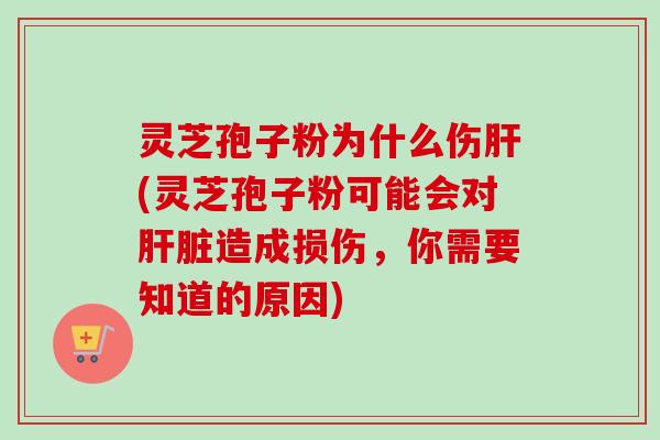 灵芝孢子粉为什么伤肝(灵芝孢子粉可能会对肝脏造成损伤，你需要知道的原因)