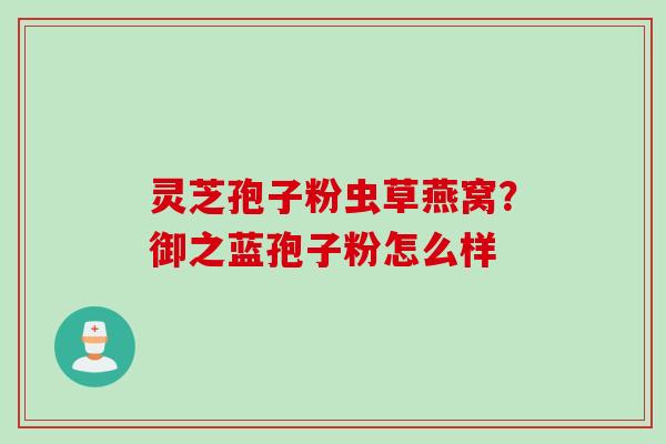 灵芝孢子粉虫草燕窝?御之蓝孢子粉怎么样