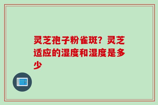 灵芝孢子粉雀斑？灵芝适应的湿度和湿度是多少