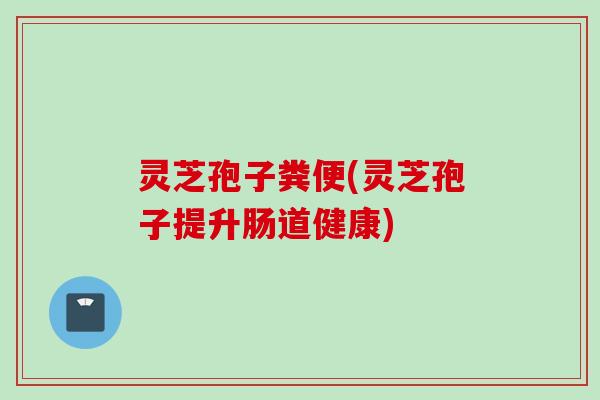 灵芝孢子粪便(灵芝孢子提升肠道健康) 灵芝孢子粪便(灵芝孢子提升肠道健康)