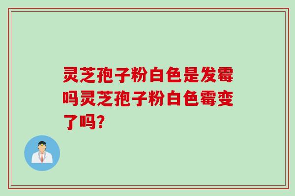 灵芝孢子粉白色是发霉吗灵芝孢子粉白色霉变了吗?