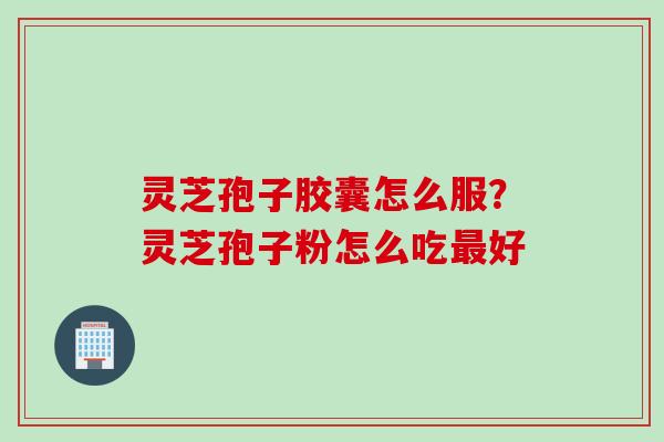 灵芝孢子胶囊怎么服?灵芝孢子粉怎么吃最好