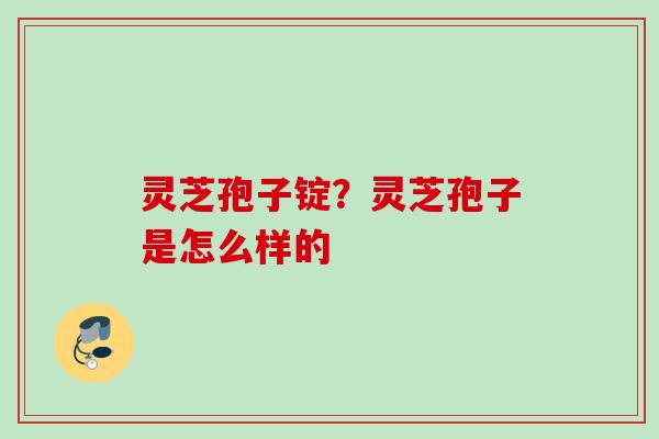 灵芝孢子锭？灵芝孢子是怎么样的