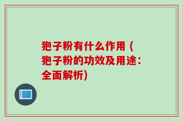 狍子粉有什么作用 (狍子粉的功效及用途：全面解析)