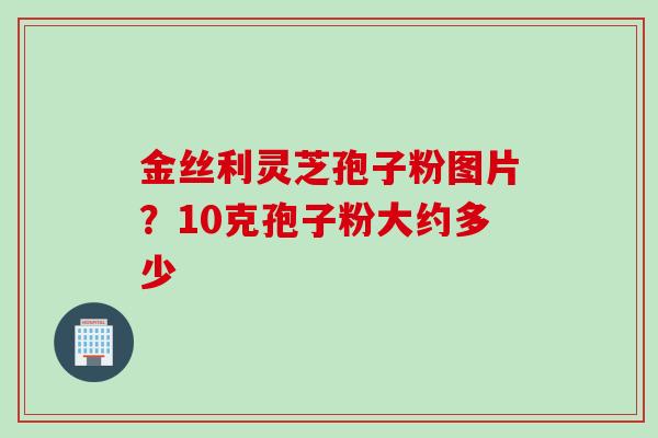金丝利灵芝孢子粉图片？10克孢子粉大约多少
