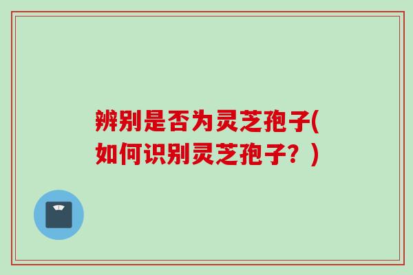 辨别是否为灵芝孢子(如何识别灵芝孢子？)