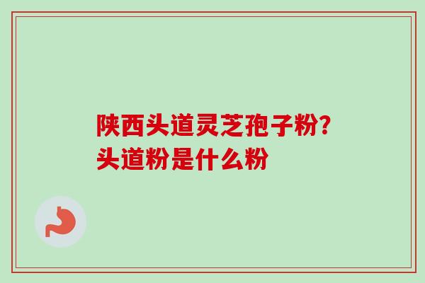 陕西头道灵芝孢子粉？头道粉是什么粉