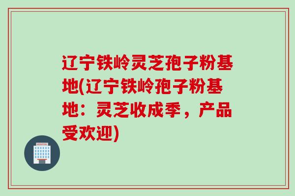 辽宁铁岭灵芝孢子粉基地(辽宁铁岭孢子粉基地:灵芝收成季,产品受欢迎)