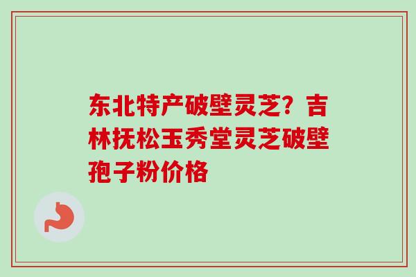 东北特产破壁灵芝?吉林抚松玉秀堂灵芝破壁孢子粉价格