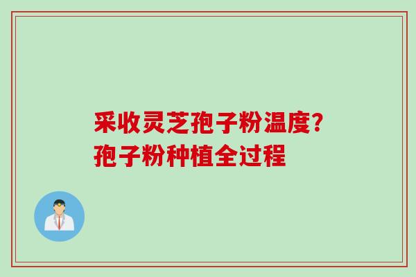 采收灵芝孢子粉温度？孢子粉种植全过程