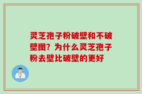 灵芝孢子粉破壁和不破壁图？为什么灵芝孢子粉去壁比破壁的更好