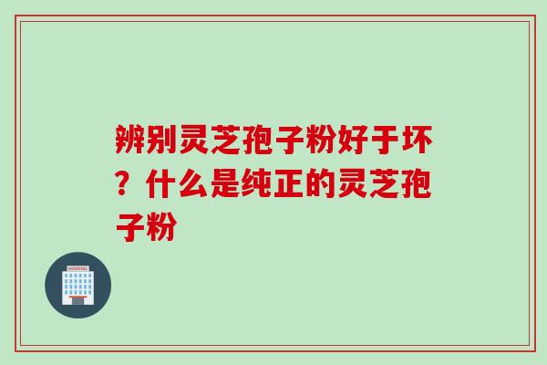 辨别灵芝孢子粉好于坏？什么是纯正的灵芝孢子粉