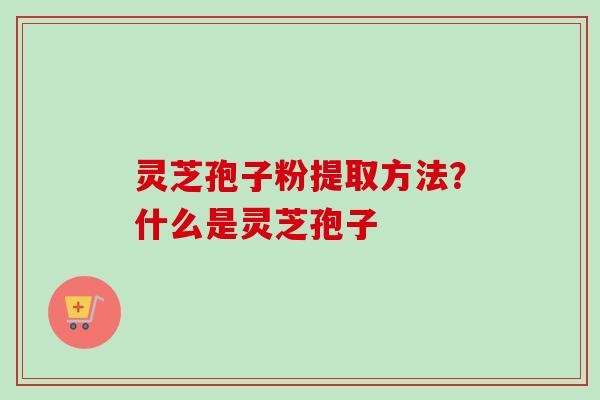 灵芝孢子粉提取方法？什么是灵芝孢子