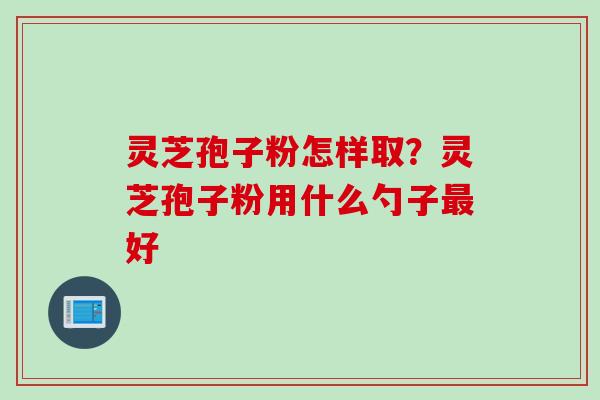 灵芝孢子粉怎样取？灵芝孢子粉用什么勺子最好