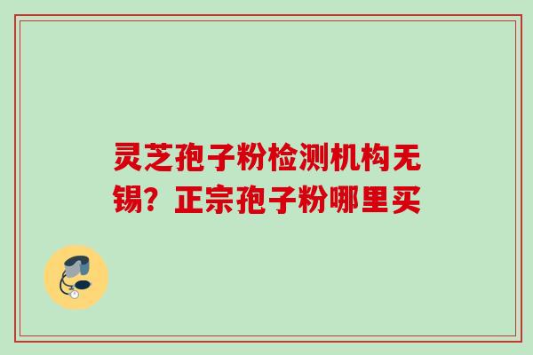 灵芝孢子粉检测机构无锡？正宗孢子粉哪里买