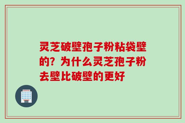 灵芝破壁孢子粉粘袋壁的？为什么灵芝孢子粉去壁比破壁的更好