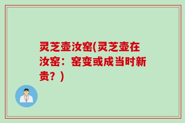 灵芝壶汝窑(灵芝壶在汝窑：窑变或成当时新贵？)