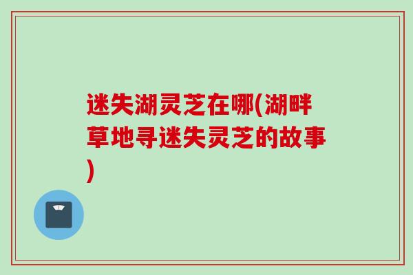 迷失湖灵芝在哪(湖畔草地寻迷失灵芝的故事)