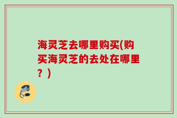 海灵芝去哪里购买(购买海灵芝的去处在哪里？)
