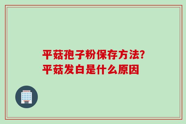 平菇孢子粉保存方法？平菇发白是什么原因