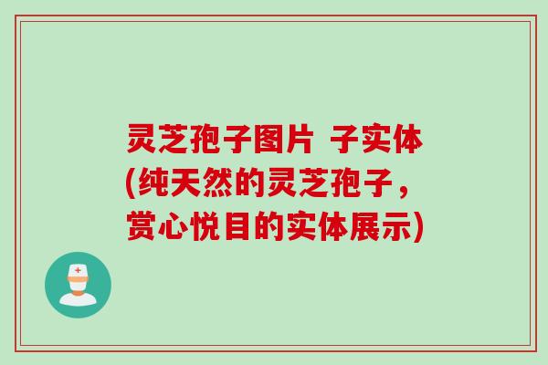 灵芝孢子图片 子实体(纯天然的灵芝孢子，赏心悦目的实体展示)