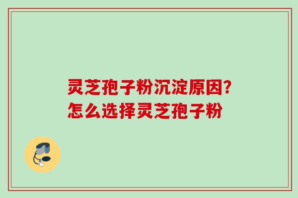 灵芝孢子粉沉淀原因？怎么选择灵芝孢子粉