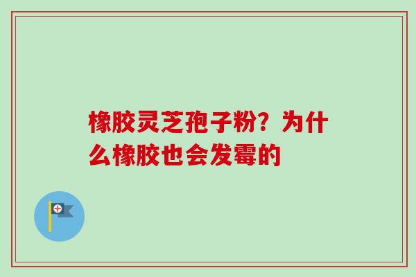橡胶灵芝孢子粉？为什么橡胶也会发霉的