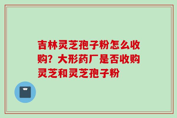 吉林灵芝孢子粉怎么收购?大形药厂是否收购灵芝和灵芝孢子粉 吉林灵芝孢子粉怎么收购?大形药厂是否收购灵芝和灵芝孢子粉