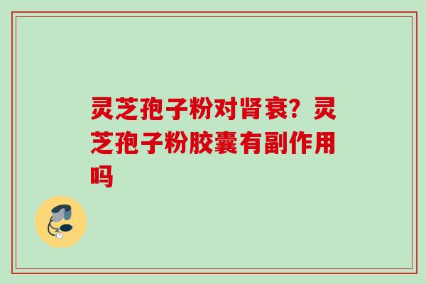 灵芝孢子粉对肾衰?灵芝孢子粉胶囊有副作用吗