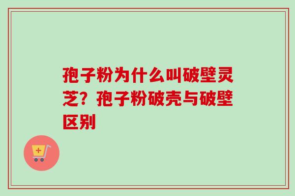 孢子粉为什么叫破壁灵芝?孢子粉破壳与破壁区别 孢子粉为什么叫破壁灵芝?孢子粉破壳与破壁区别