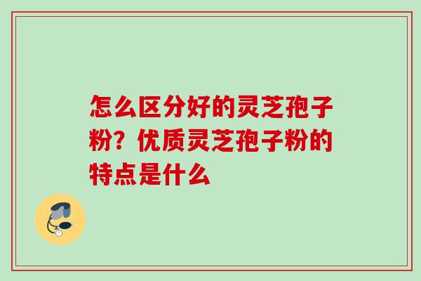 怎么区分好的灵芝孢子粉?优质灵芝孢子粉的特点是什么 怎么区分好的灵芝孢子粉?优质灵芝孢子粉的特点是什么