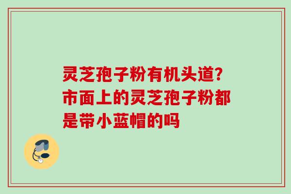 灵芝孢子粉有机头道？市面上的灵芝孢子粉都是带小蓝帽的吗