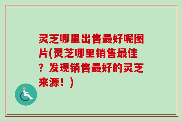 灵芝哪里出售最好呢图片(灵芝哪里销售最佳？发现销售最好的灵芝来源！)