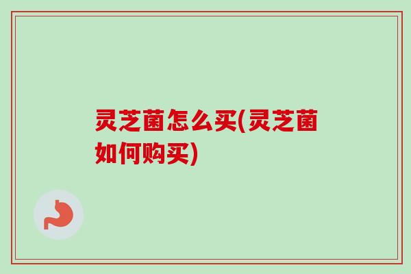 灵芝菌怎么买(灵芝菌如何购买)