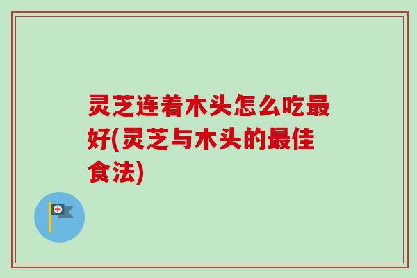 灵芝连着木头怎么吃最好(灵芝与木头的最佳食法)