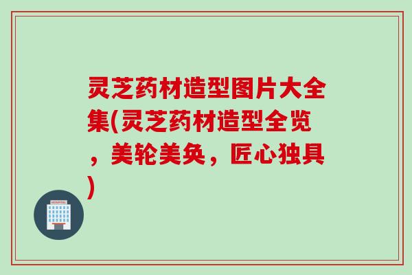 灵芝药材造型图片大全集(灵芝药材造型全览，美轮美奂，匠心独具)
